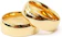 LIENS ALIANÇAS Par de Alianças Ouro 18 K Tradicional Banhada 8 mm 1
