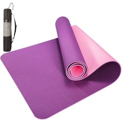 Tapete Yoga Mat Pilates Exercícios TPE com Bolsa