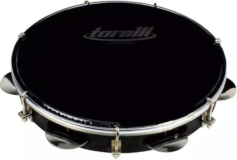 Pandeiro Injetado Black Torelli 10" 2