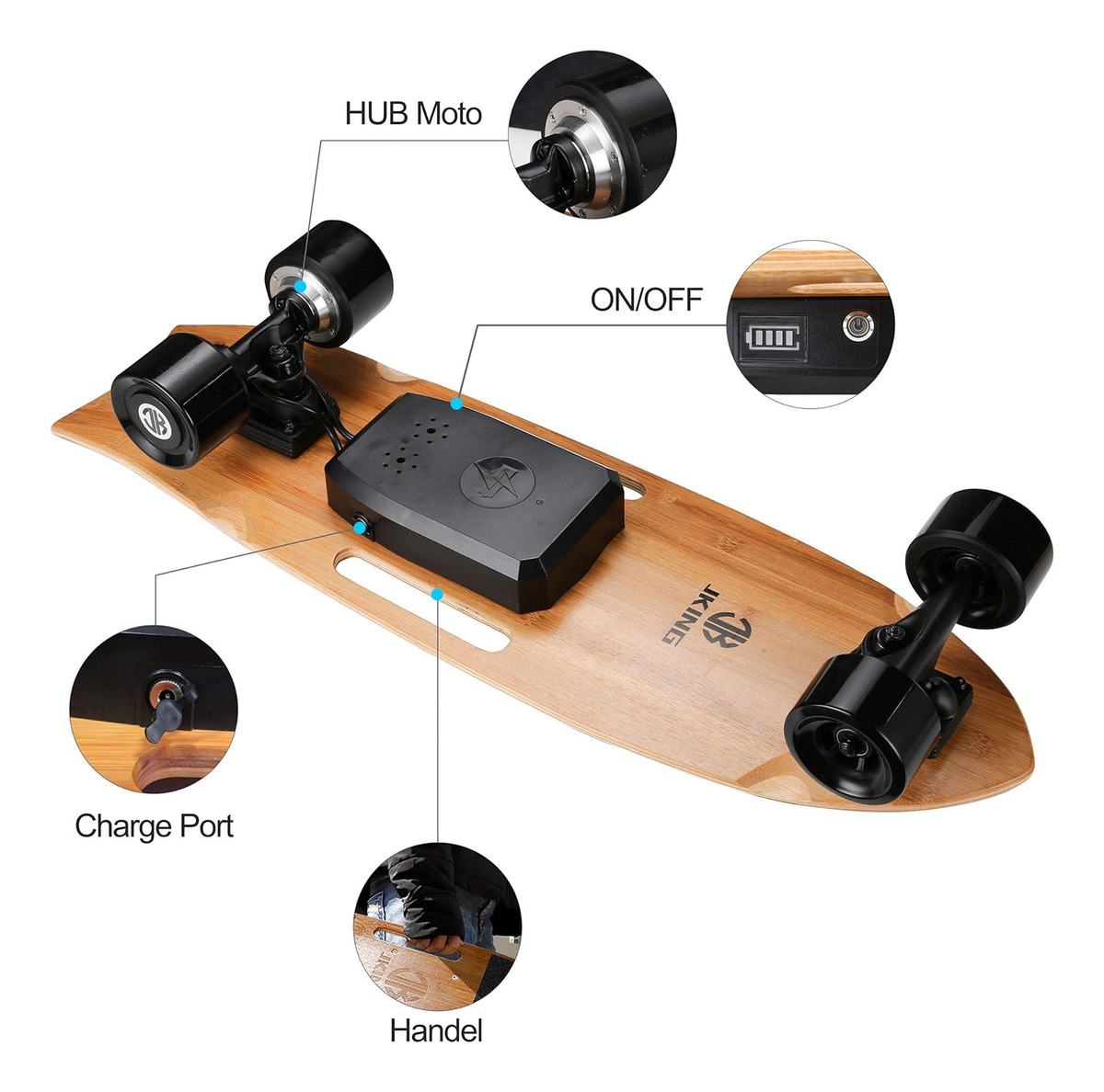 Skate Elétrico Jking 2