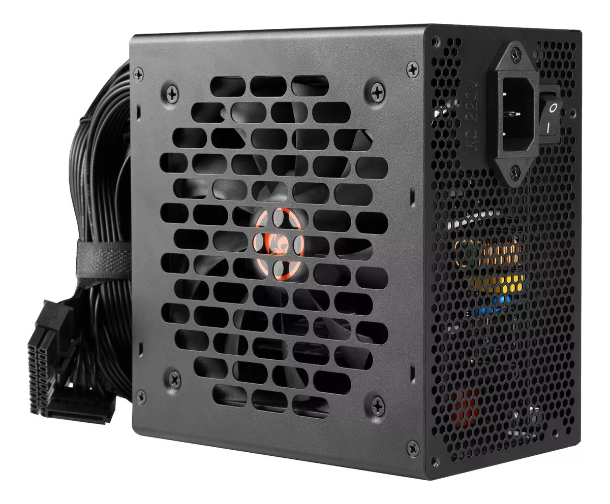 Fonte Gamer Redragon RGPS-500W 80 Plus White ATX PFC Ativo Full Range 5