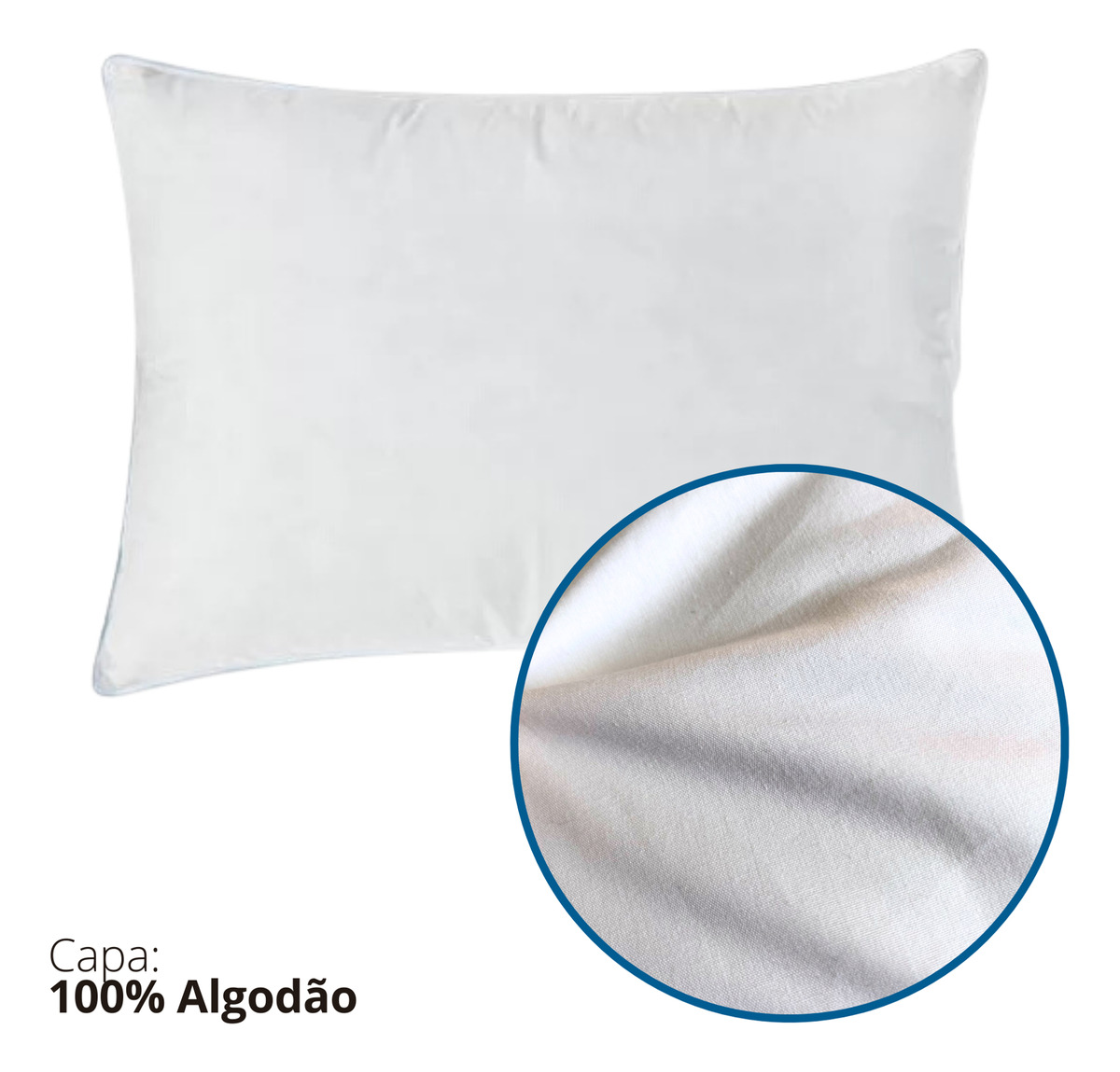 Travesseiro Daune 50% Pena de Ganso e 50% Pluma de Ganso 5