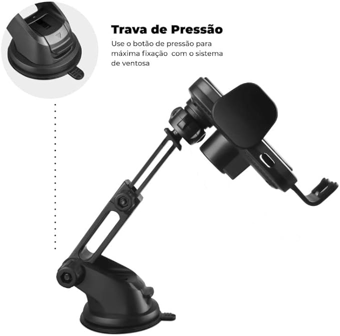 Suporte Veicular por Indução sem Fio Tank Car Automatic 3