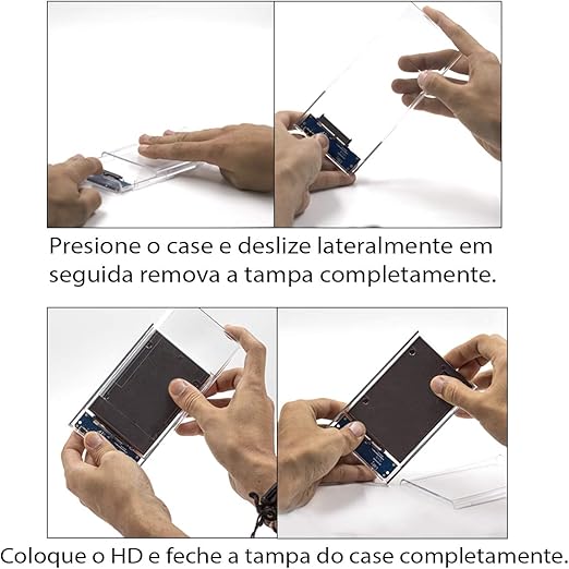 Case Transparente para HD Externo 2.5" 5