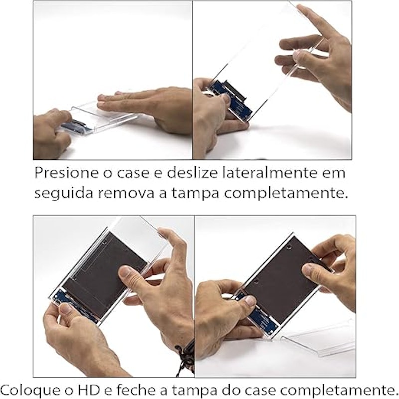 Case Transparente para HD Externo 2.5" 5