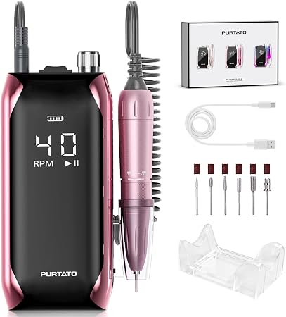 Lixadeira Elétrica Profissional para Unhas Purtato 1