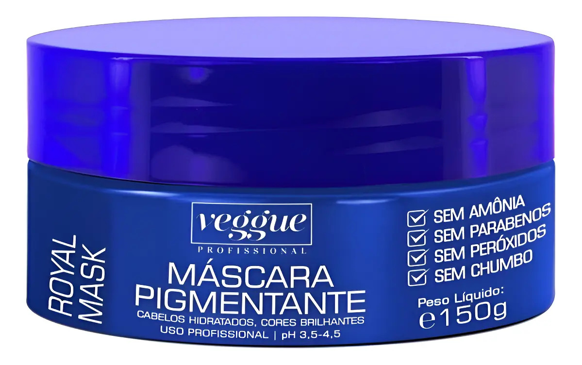 Máscara Capilar Pigmentante Azul Royal 1