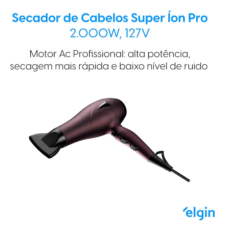 Secador de Cabelos Super Íon Pro 4