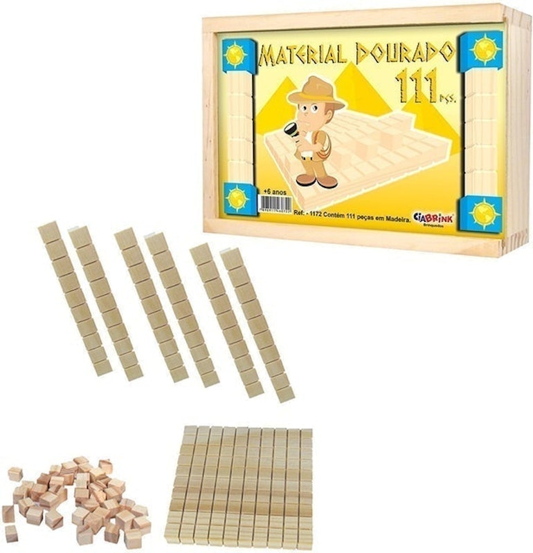 Material Dourado Individual 111 Peças (Cx Madeira) 2