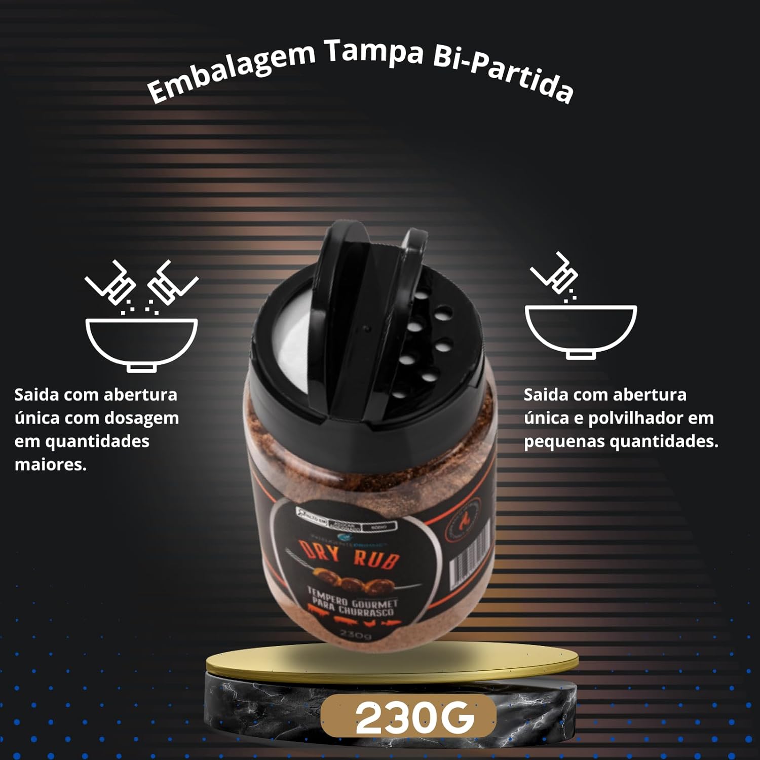 Tempero Gourmet Dry Rub para Churrasco 230g 5