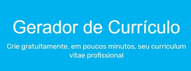 Gerador de Currículo 1