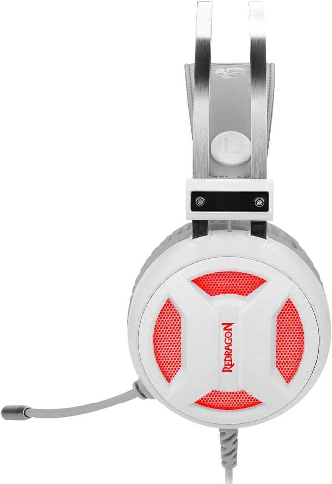 Headset Redragon Minos Lunar White 3