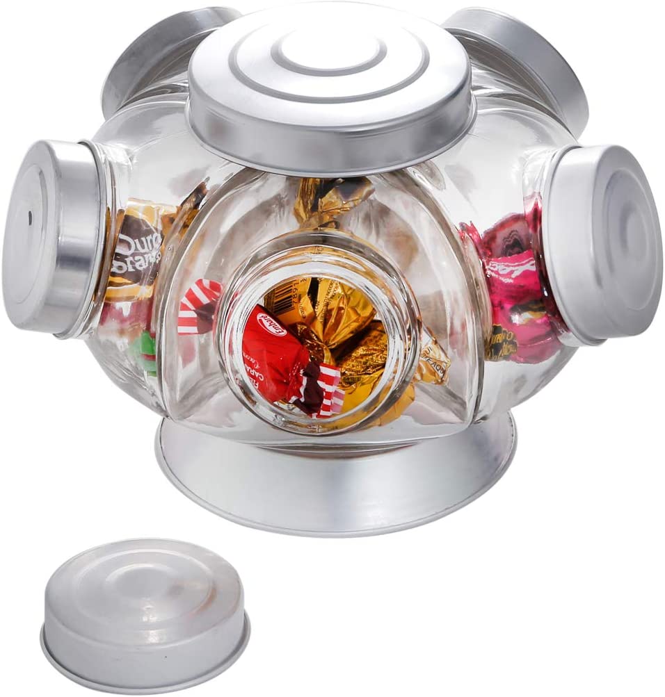 Baleiro de Vidro com Base Giratória Luxo 3