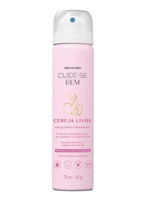 Spray Íntimo Refrescante Cuide-Se Bem Cereja Livre 1