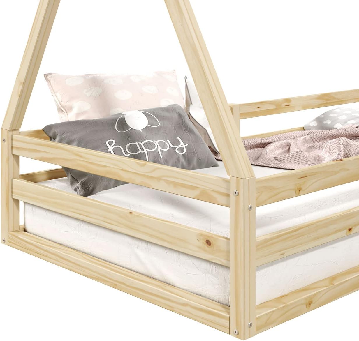 Cama Montessoriana Madeira Maciça Casa Estrado Sila 4