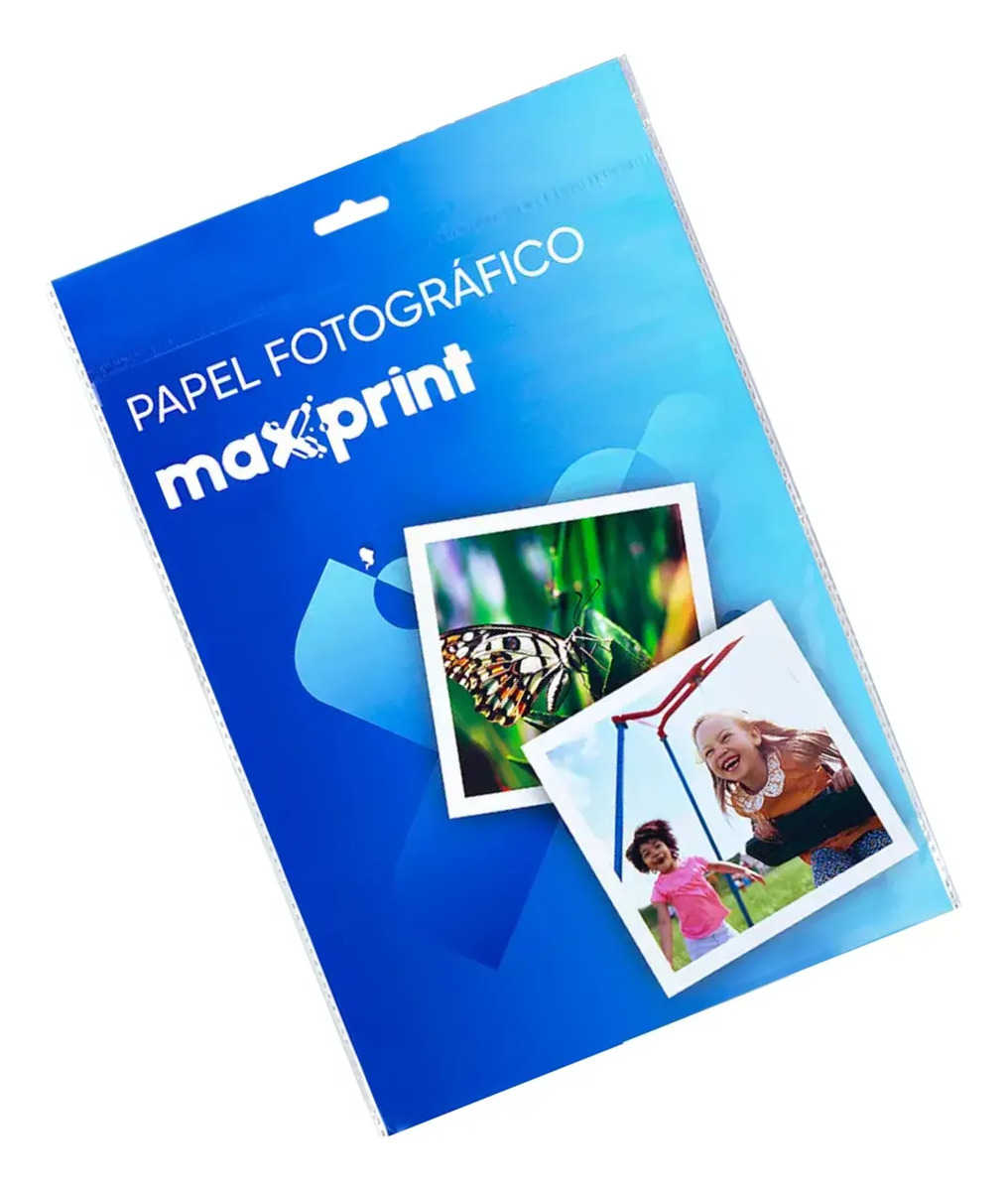 Papel Fotográfico Glossy Adesivo Maxprint A4 135 gsm 3