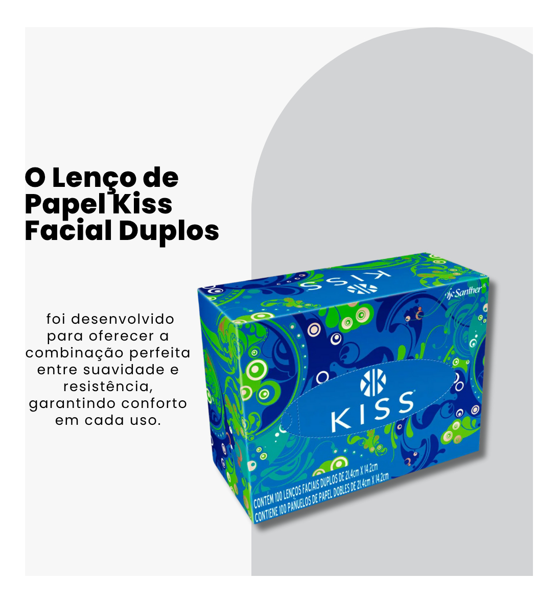 Lenço de Papel Kiss Folha Dupla 2
