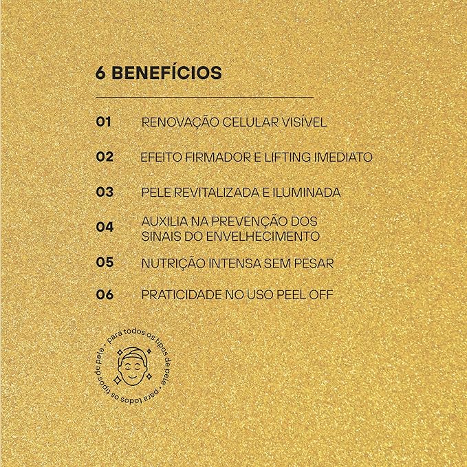 Máscara Facial Peel Off Ouro 3