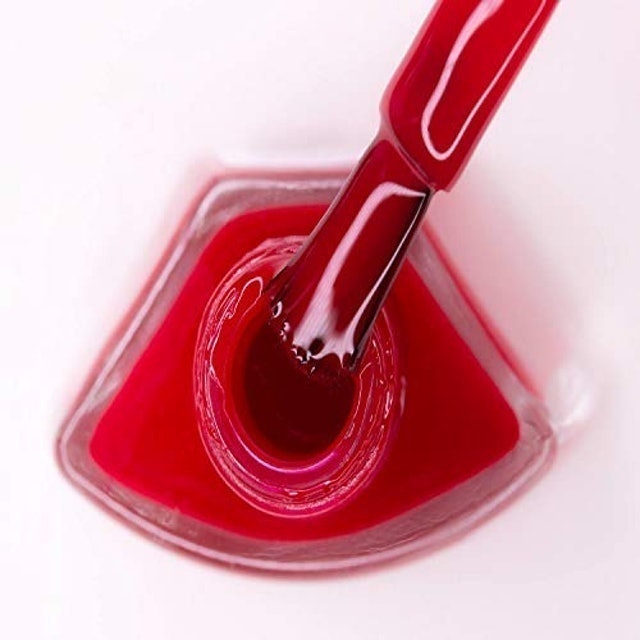 Esmalte Vermelho Rubi Risqué Diamond Gel 3