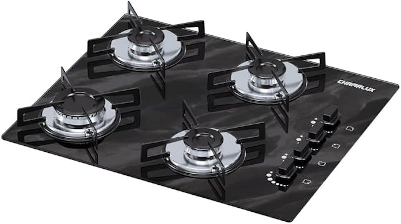 Cooktop 4 Bocas Ultra Chama Marmore Preto Chapa 1
