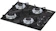 CHAMALUX Cooktop 4 Bocas Ultra Chama Marmore Preto Chapa 1
