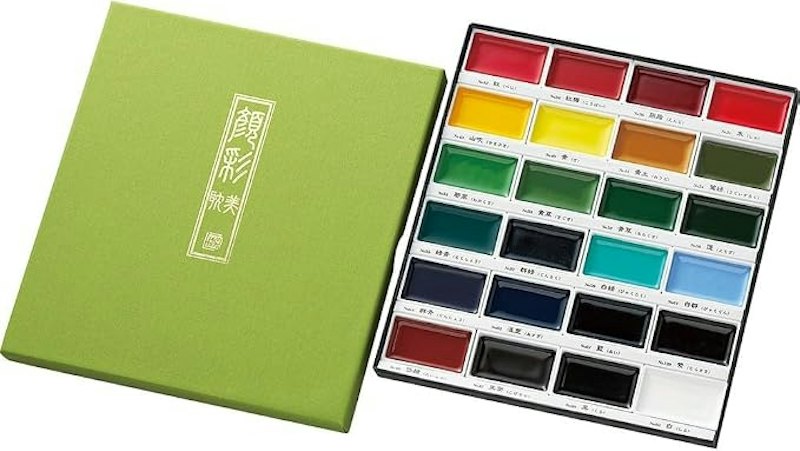 Aquarela Gansai Tambi 24 Cores Art Nouveau 1