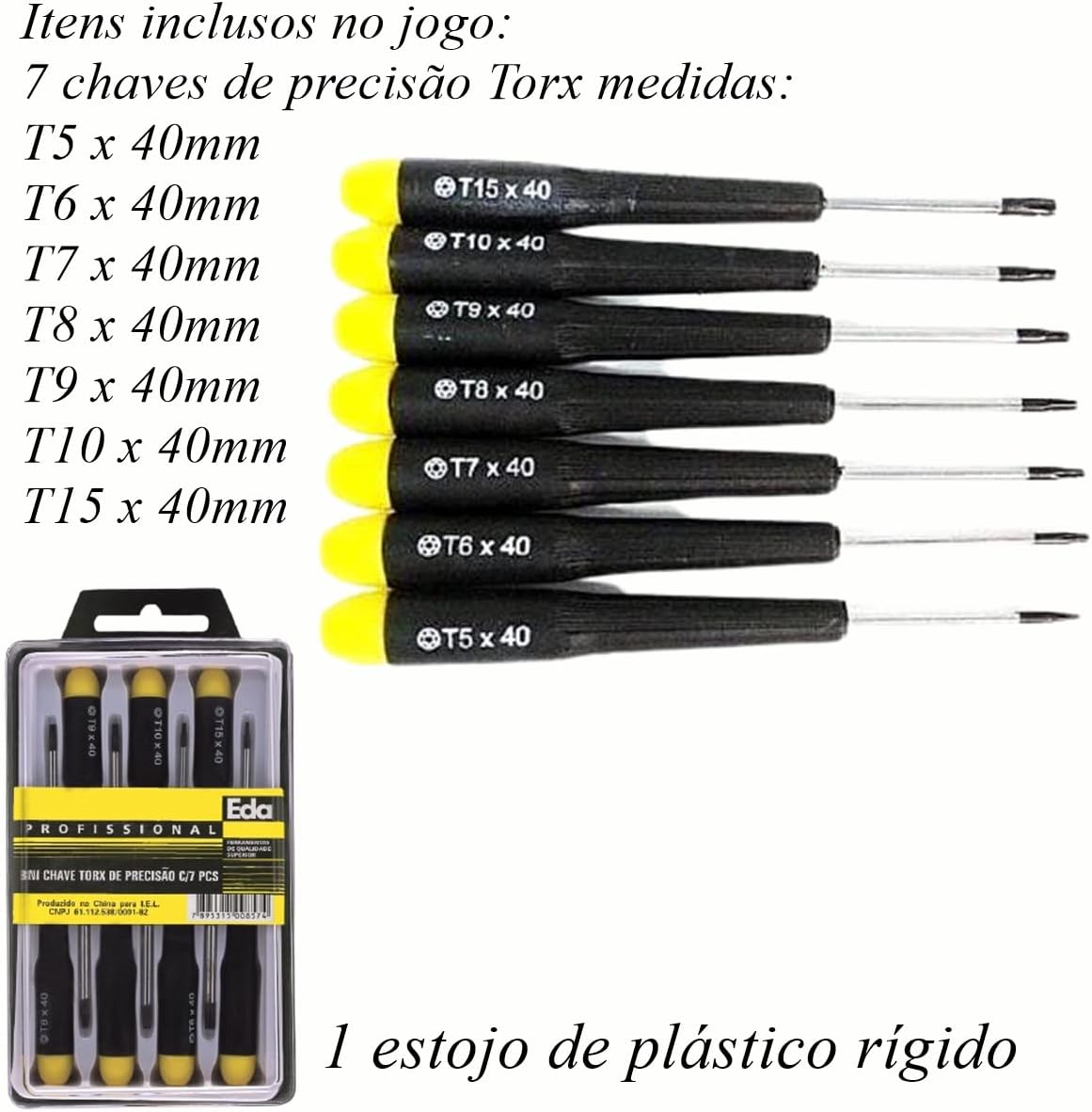 Chaves Torx de Precisão C.V. 8