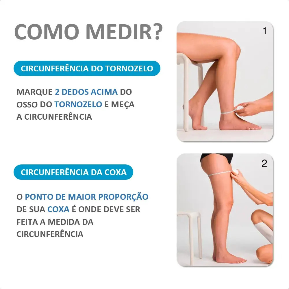 Meia de Compressão Feminina Meia Calça Média 18-21 mmHg sem Ponteira 5