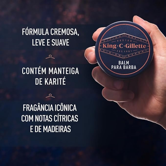Balm para Barba King C. Gillette 3
