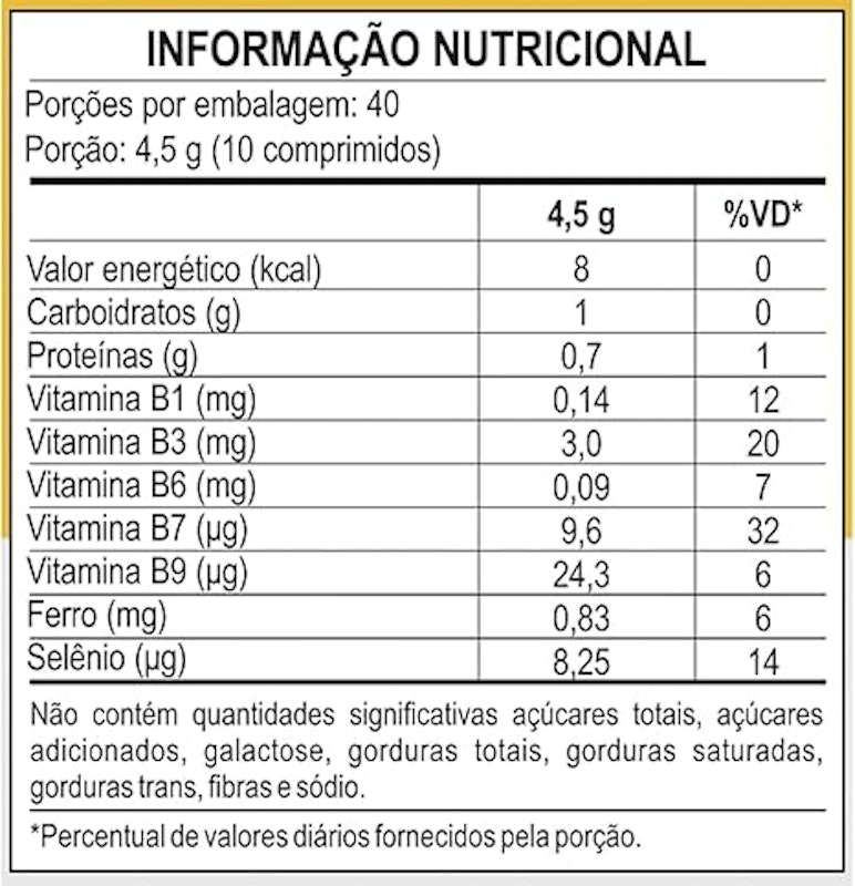 Levedo de Cerveja Complexo B 2