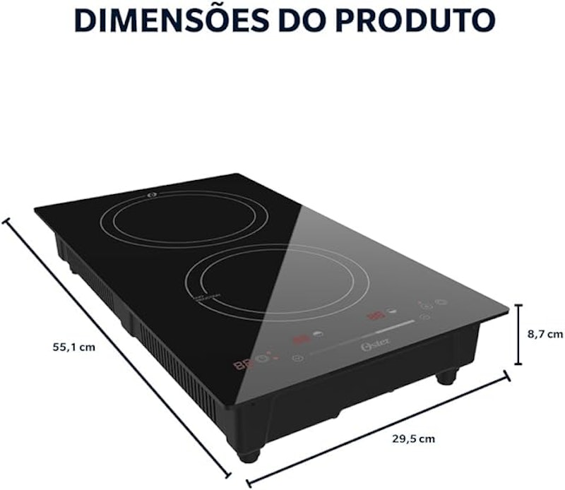 Cooktop de Indução 2 Bocas Oster Touch Screen 2 em 1 5