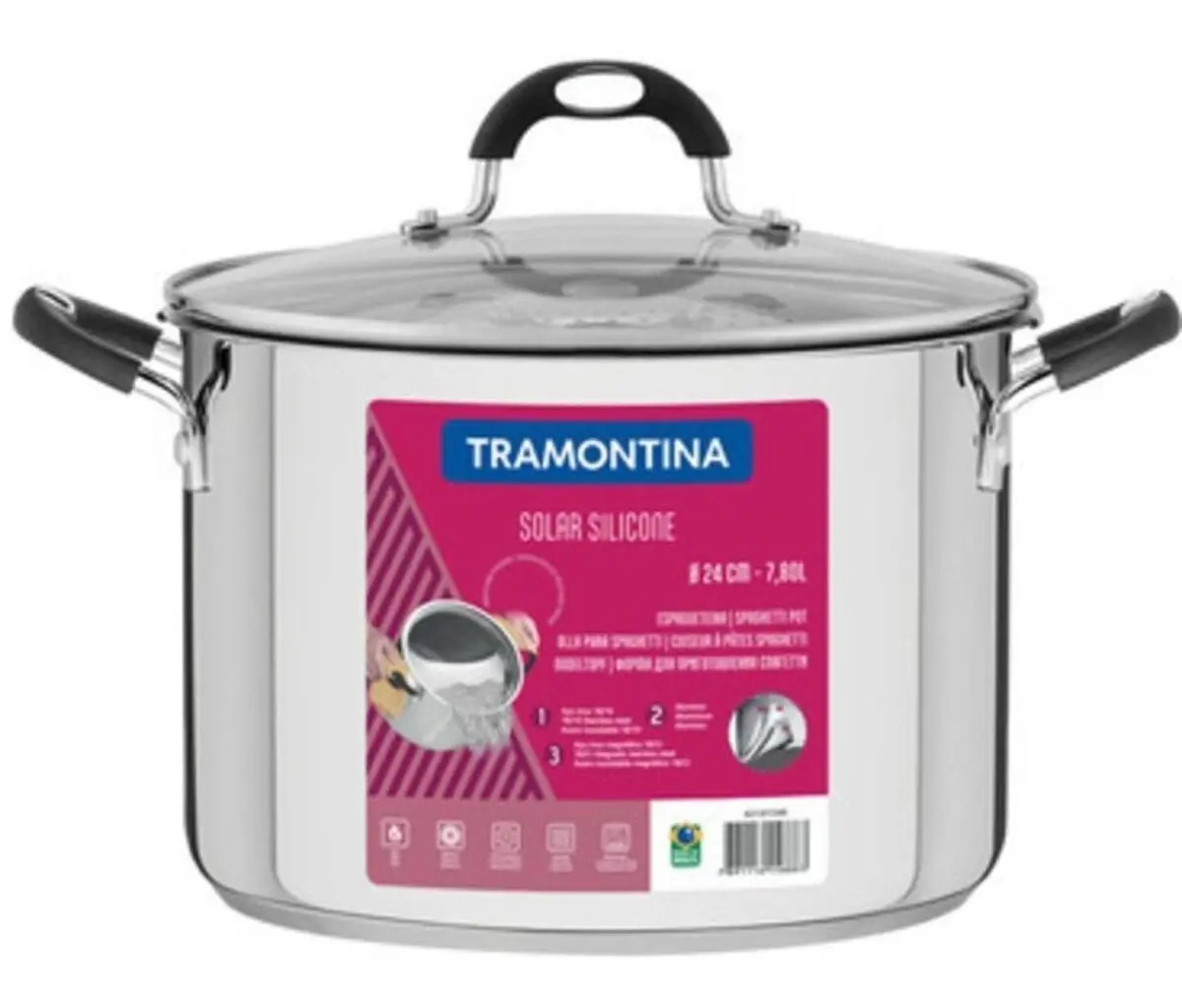 Espagueteira Tramontina Astro Silicone em Aço Inox 4