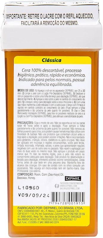 Cera Roll-On Clássica Mel 2