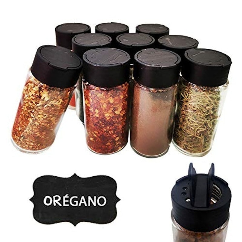 Kit Porta-Temperos com Tampa Dosadora 4