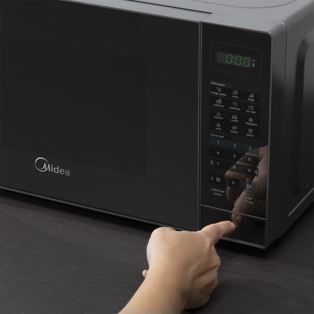 Micro-ondas 20 L Prata Porta Espelhada Minuto Fácil 3