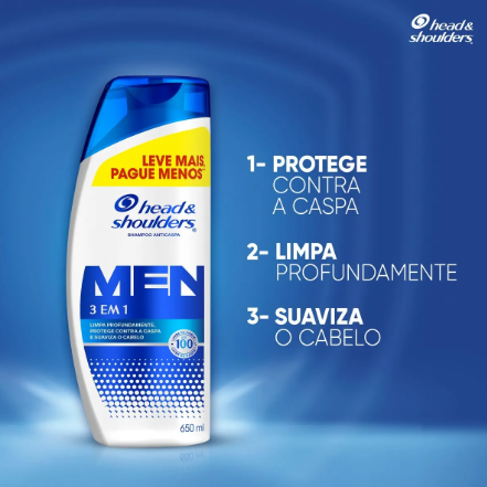Shampoo 3 em 1 Head&Shoulders 2