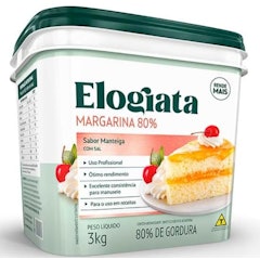 Margarina Balde 3 kg Elogiata 80% LIP