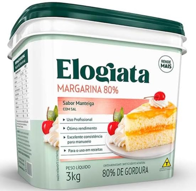 Margarina Balde 3 kg Elogiata 80% LIP 1
