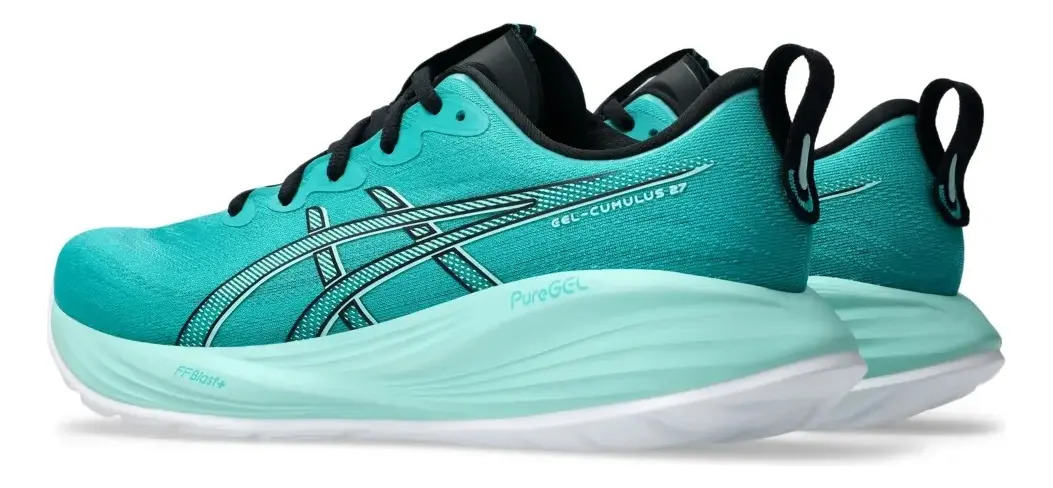 Tênis Asics GEL-Cumulus 27 - Masculino - Verde/Azul 2