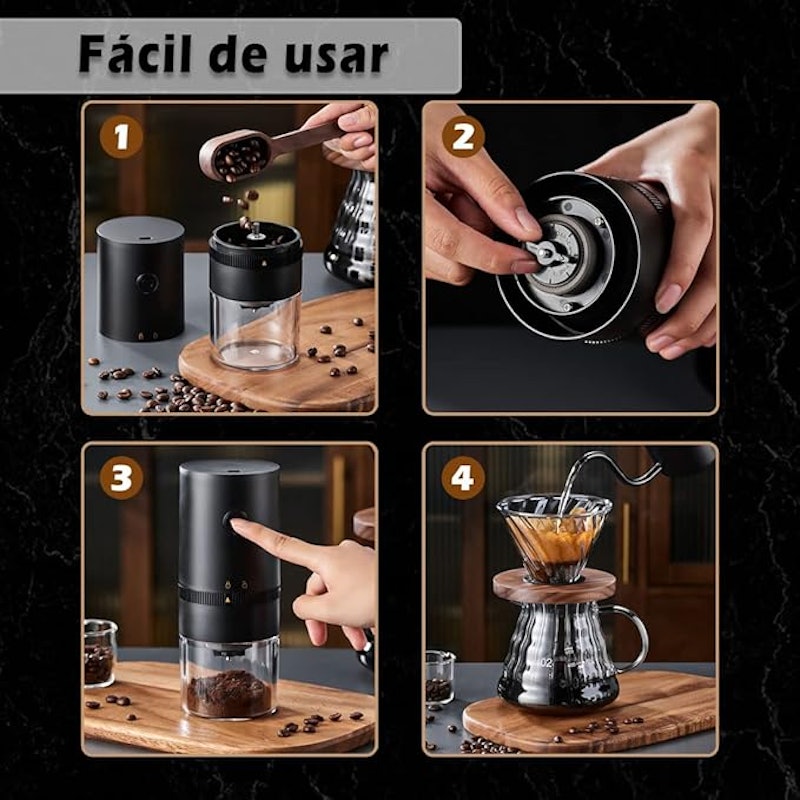 Moedor de Café Elétrico Portátil 4