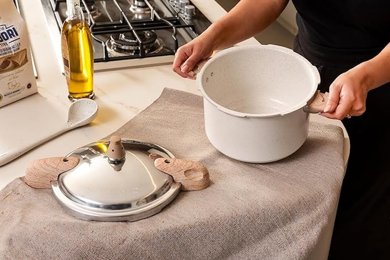 Panela de Pressão Indução Brinox Antiaderente Ceramic Life Pressure 4
