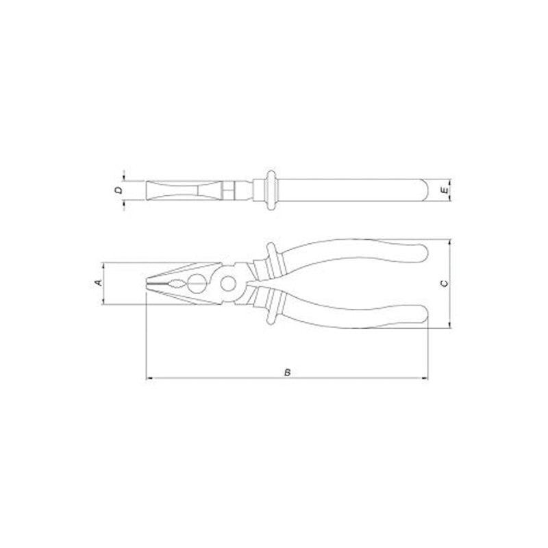 Alicate Universal 8" Isolado 1000 V Master 2