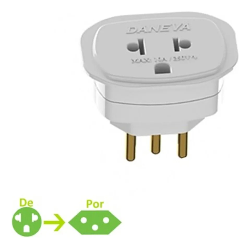 Adaptador para Tomada Universal 2PT 10 A 2