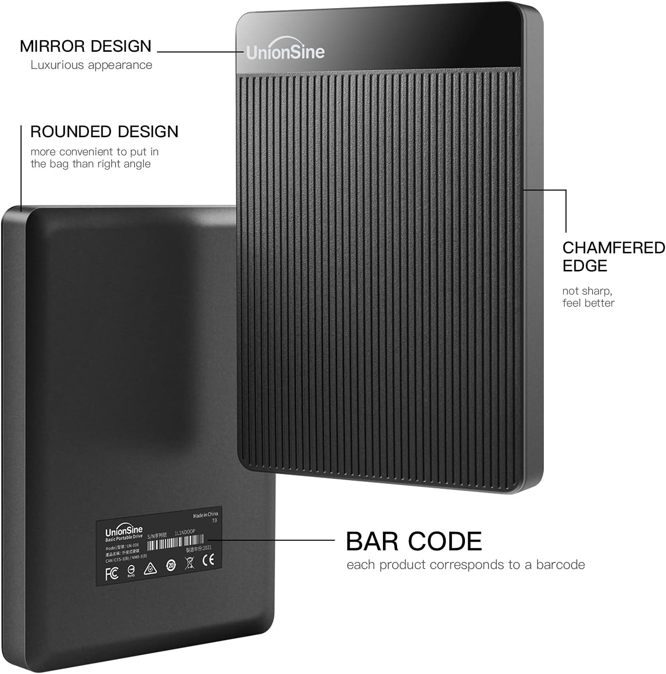 Hard Driver Externo Ultra Slim Portátil USB 3.0 UnionSine 2