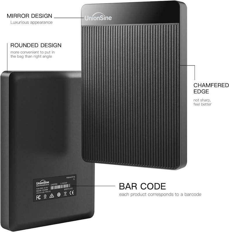 Hard Driver Externo Ultra Slim Portátil USB 3.0 UnionSine 2