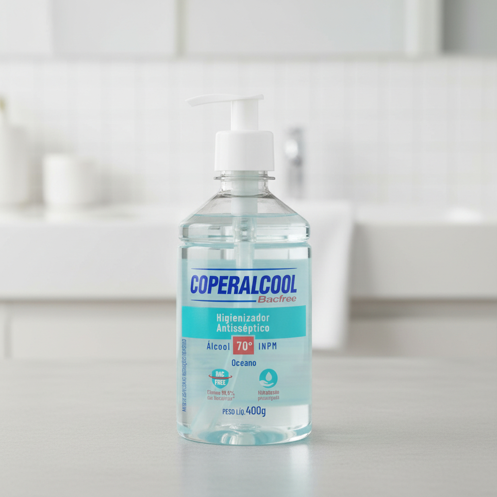 Gel Higienizador de Mãos Coperalcool Bacfree Oceano 2