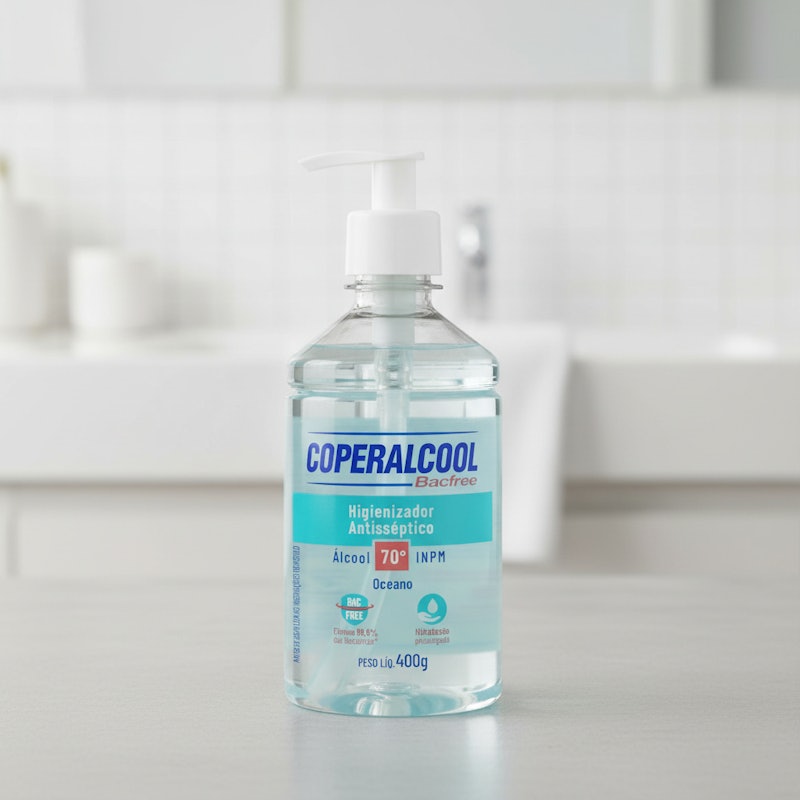 Gel Higienizador de Mãos Coperalcool Bacfree Oceano 2