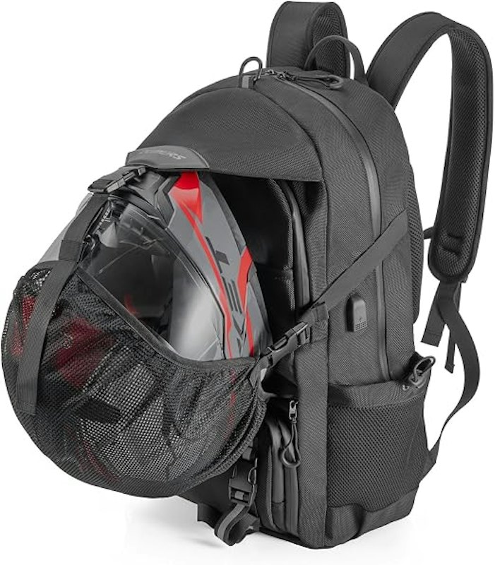 Mochila para Motociclista com Bolso para Capacete Oumurs 1