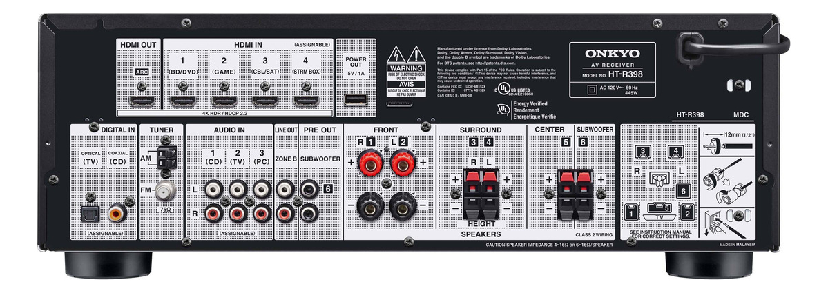 5.1 - Channel Home Theater Receiver & Speaker Package 3
