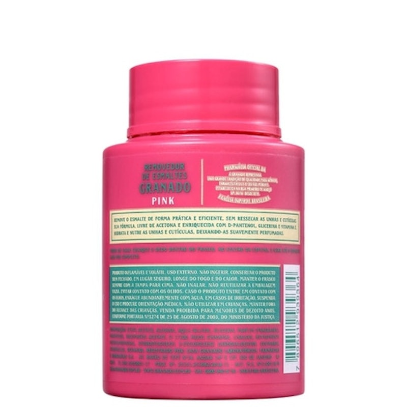 Removedor de Esmaltes Pink 75 ml 2